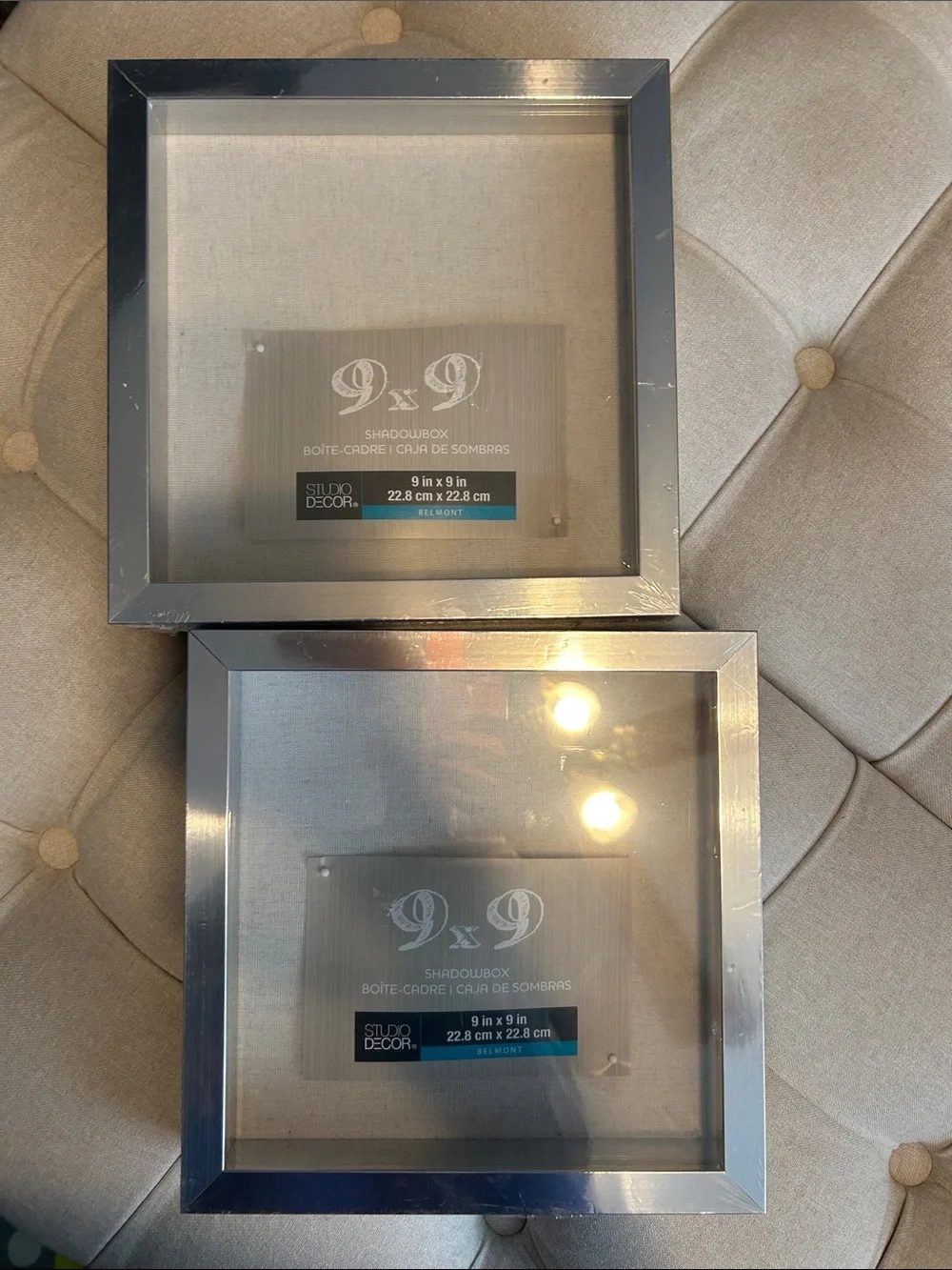 Studio Decor Silver Square Shadowbox Frames